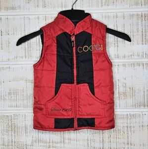 Red and black Coogi‎ vest